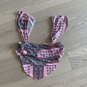 Urban Outfitters Paisley Print Crop Tank Top